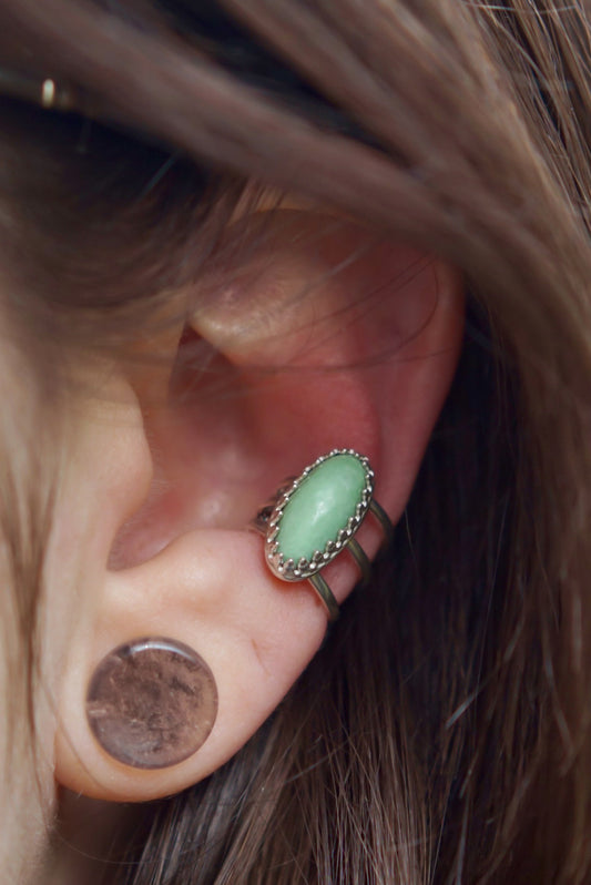 Chrysoprase Ear Cuff